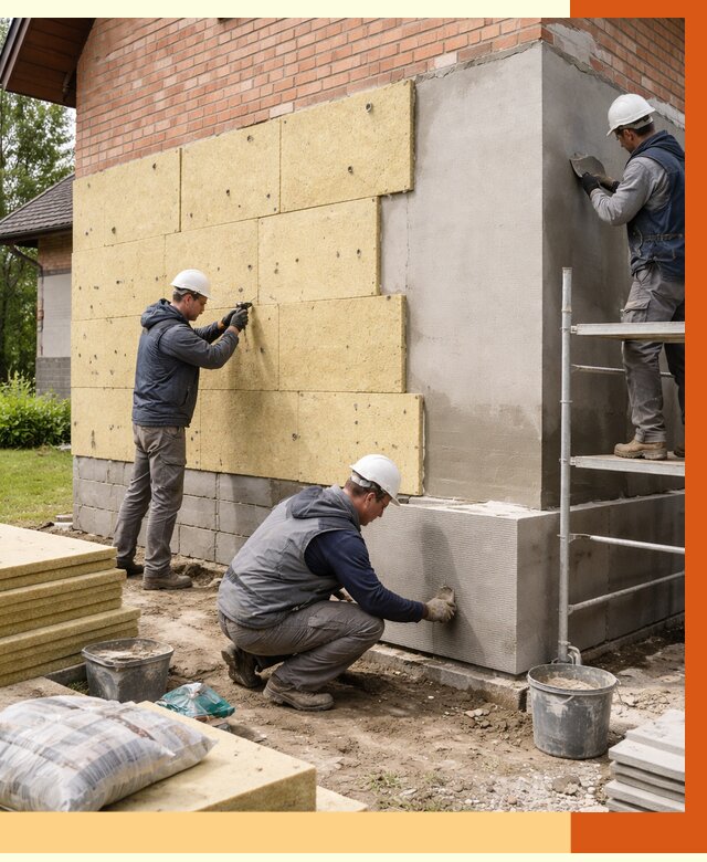 Утепление частного дома в Муравленко под ключ от 8030 руб/м2 — недорого | ТепломастерМрв