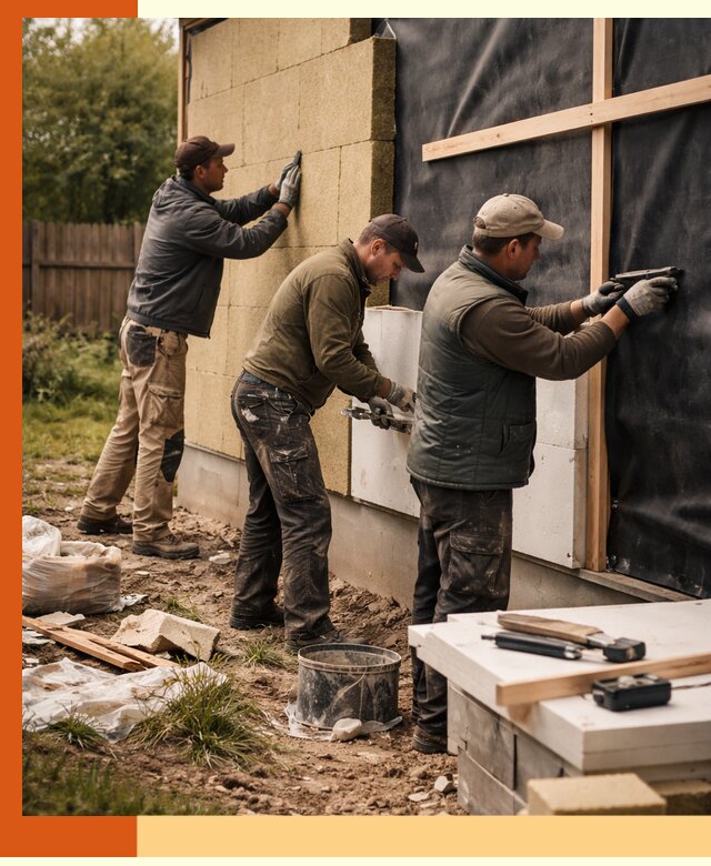 Утепление дачного дома под ключ в Муравленко