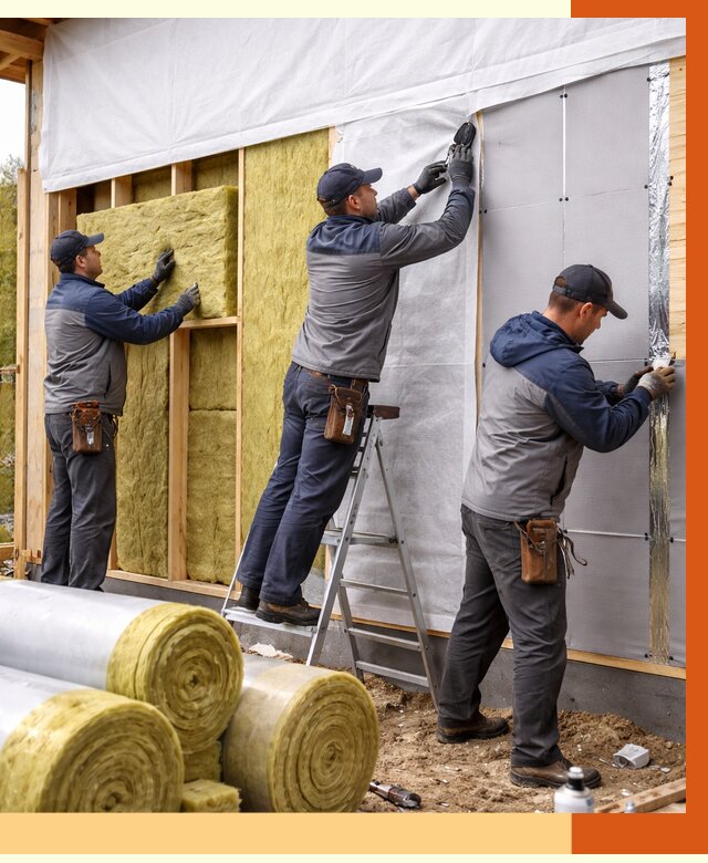 Утепление каркасного дома в Муравленко от 4497 руб./м2 — профессионально | ТепломастерМрв