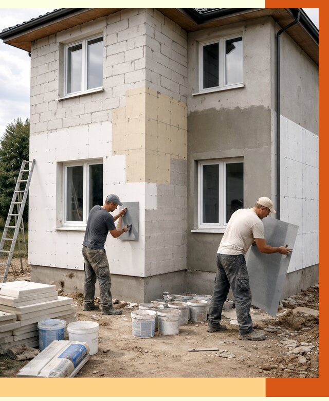 Утепление дома из газобетона в Муравленко от 4497 руб./м² — заказать у ТепломастерМрв