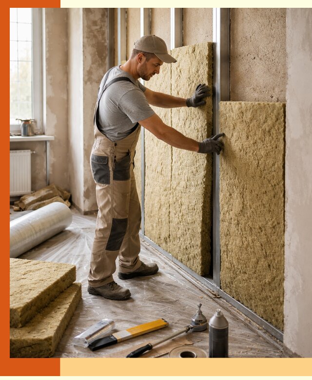 Утепление квартиры в Муравленко — комплексная теплоизоляция стен и полов