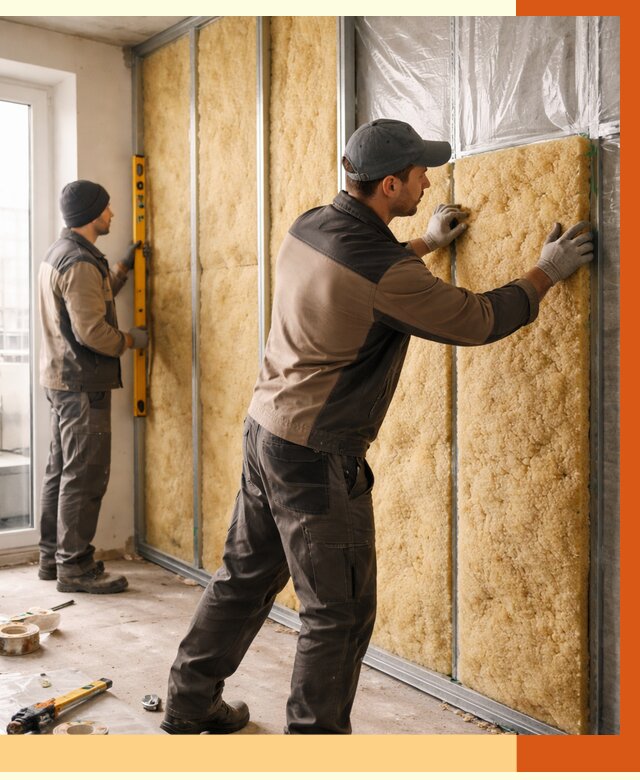 Утепление квартиры изнутри в Муравленко от 4657 руб. за м2 | Проф. работы ТепломастерМрв