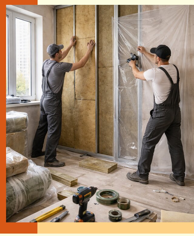 Утепление квартиры изнутри профессионально в Муравленко