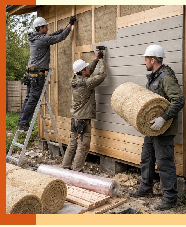 Утепление бани снаружи в Муравленко профессионально и надежно
