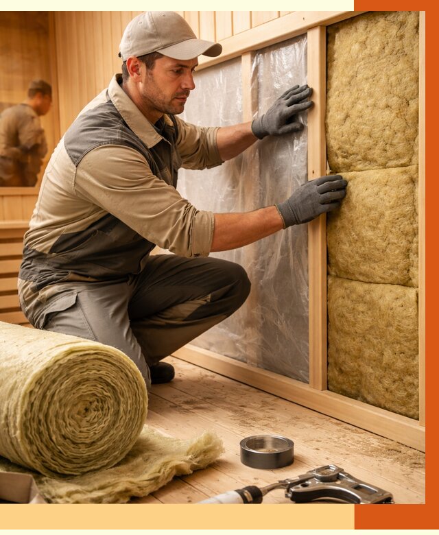 Утепление сауны изнутри в Муравленко от 6959 руб. за м2 | ППУ, под ключ — ТепломастерМрв