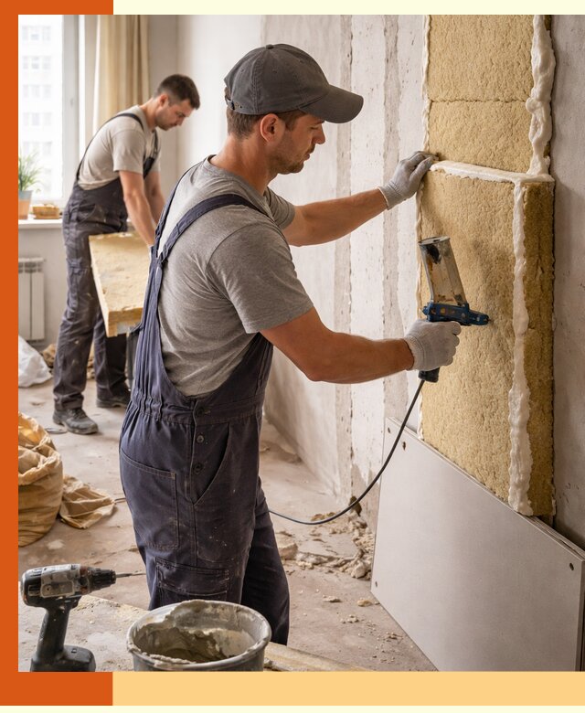 Утепление стен изнутри в Муравленко — качественно и эффективно