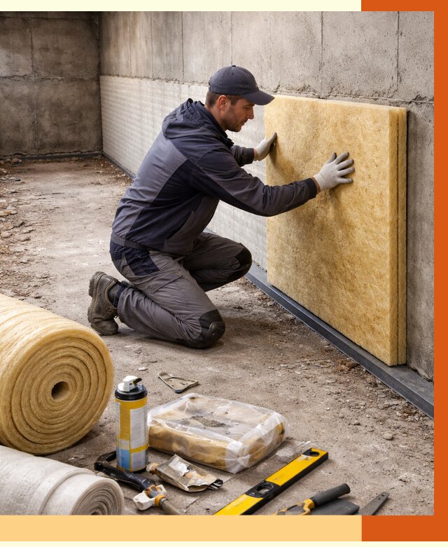 Утепление фундамента изнутри в Муравленко от 4497 руб./м2 — работы под ключ | ТепломастерМрв