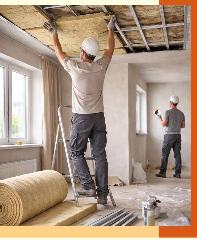 Утепление потолка в частном доме в Муравленко от 1017 руб./м² — работы под ключ | ТепломастерМрв