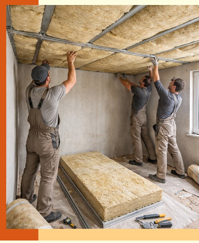 Утепление потолка в Муравленко — тепло и без сквозняков