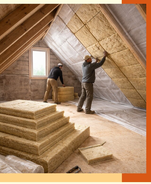 Утепление мансарды в Муравленко от 2677 руб/м2 — комплексно и под ключ | ТепломастерМрв