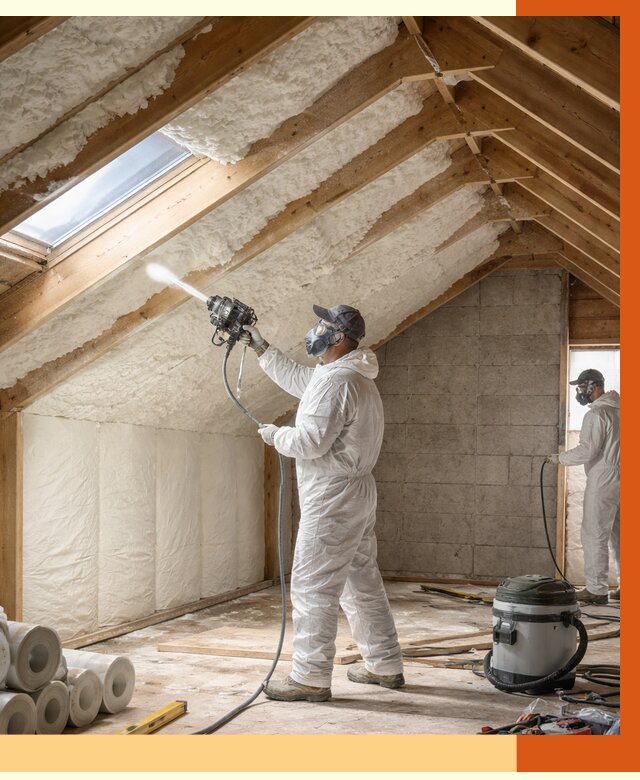 Утепление мансарды ППУ в Муравленко от 2944 руб./м² — заказать под ключ | ТепломастерМрв