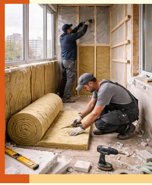 Утепление балкона под ключ в Муравленке качественно и быстро