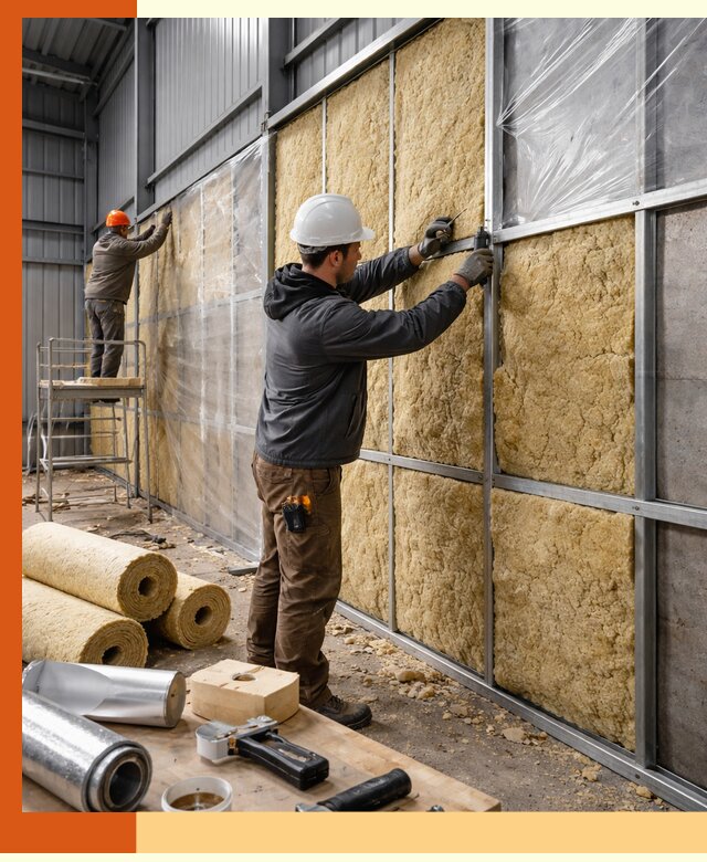 Утепление ангара в Муравленко — профессиональная теплоизоляция помещений