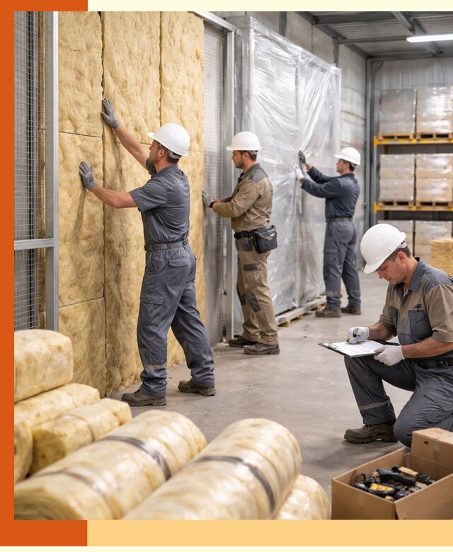 Утепление склада готовой продукции в Муравленко качественно и быстро