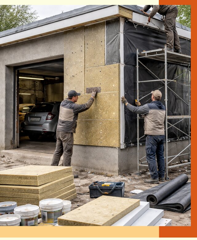 Утепление автосервиса в Муравленко ппу, пеноизоляция, от 15524 руб/м2 — ТепломастерМрв