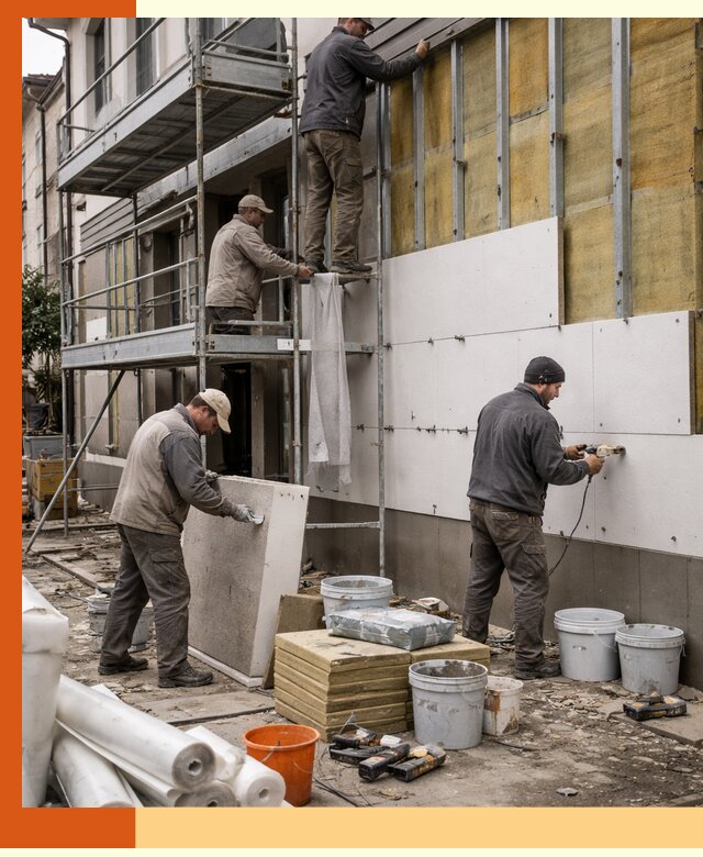 Утепление гостиницы под ключ в Муравленко с гарантией качества