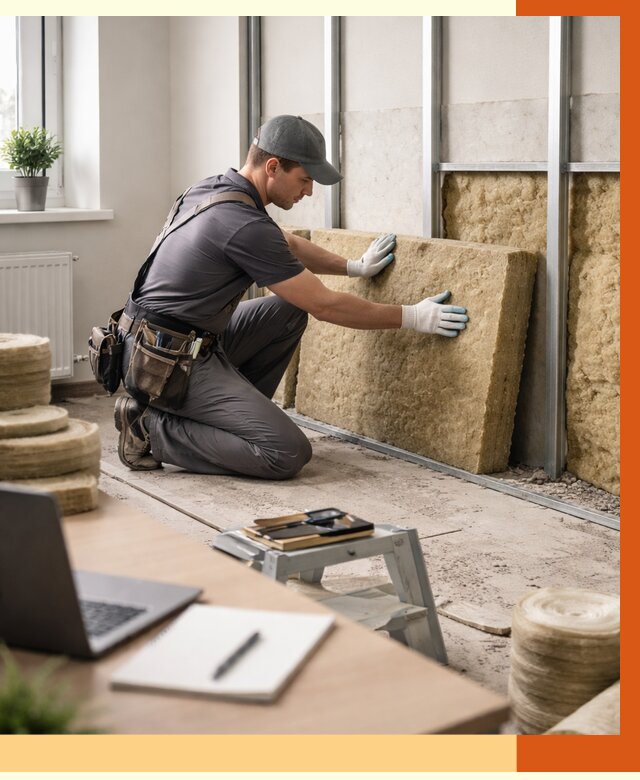 Утепление офиса в Муравленко от 4818 руб/м2 — комплексное утепление офиса под ключ | ТепломастерМрв