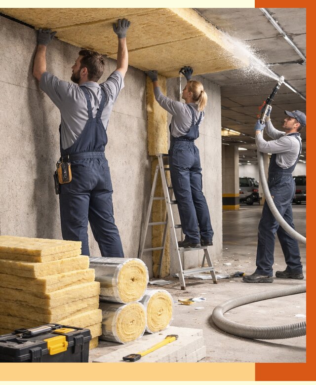 Утепление паркинга в Муравленко от 7280 руб./м2 — работы под ключ | ТепломастерМрв