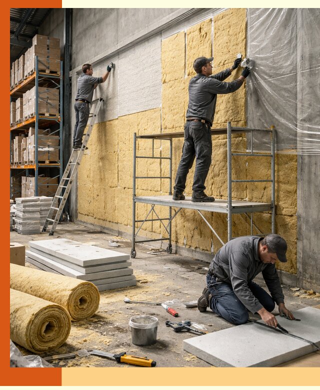 Утепление холодного склада под ключ в Муравленко