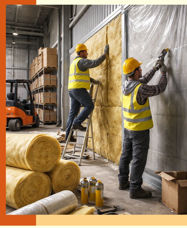 Утепление склада с техникой в Муравленко под ключ