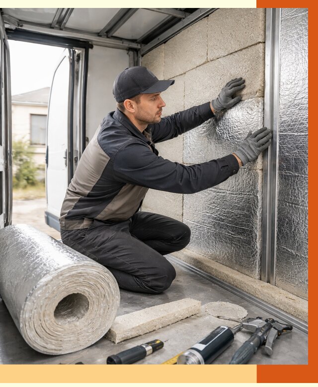 Утепление фургона рефрижератора в Муравленко от 13383 руб./м² под ключ | ТепломастерМрв