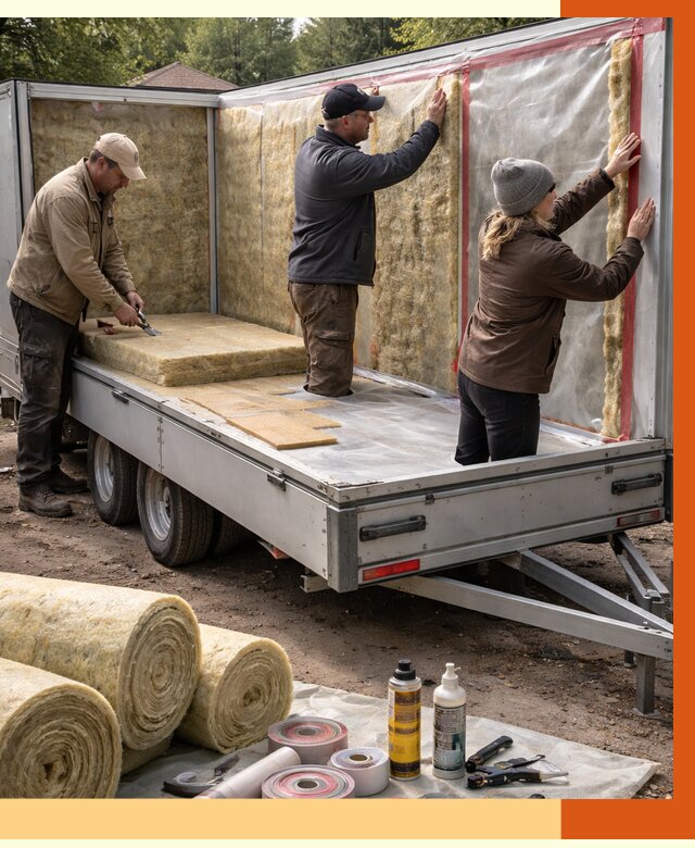 Утепление прицепа в Муравленко под ключ от 13383 руб. — комплекс от ТепломастерМрв