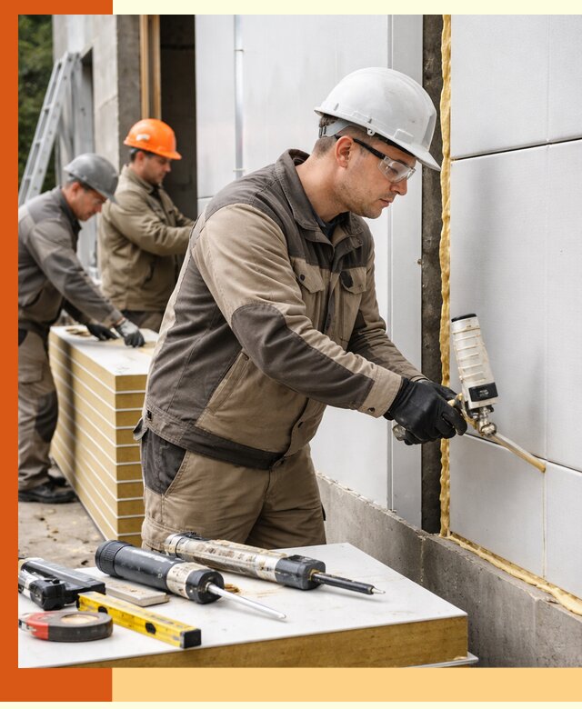 Утепление сэндвич-панелей пенополиуретаном в Муравленко