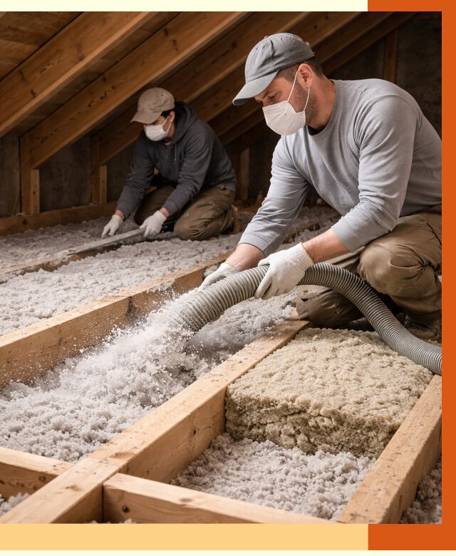 Заполнение полостей чердачного перекрытия в Муравленко от 4818 руб. | ТепломастерМрв