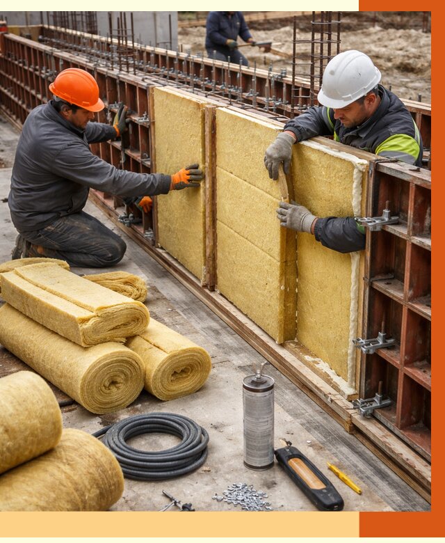 Теплоизоляция опалубки в Муравленко от 7708 руб. за м2 — услуги и монтаж | ТепломастерМрв