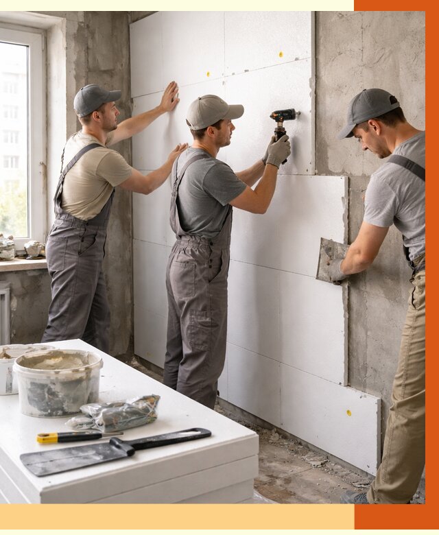 Утепление пенопластом домов и стен в Муравленко от 1981 руб. — ТепломастерМрв