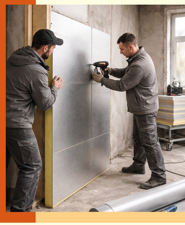 Утепление PIR панелями домов и зданий в Муравленко