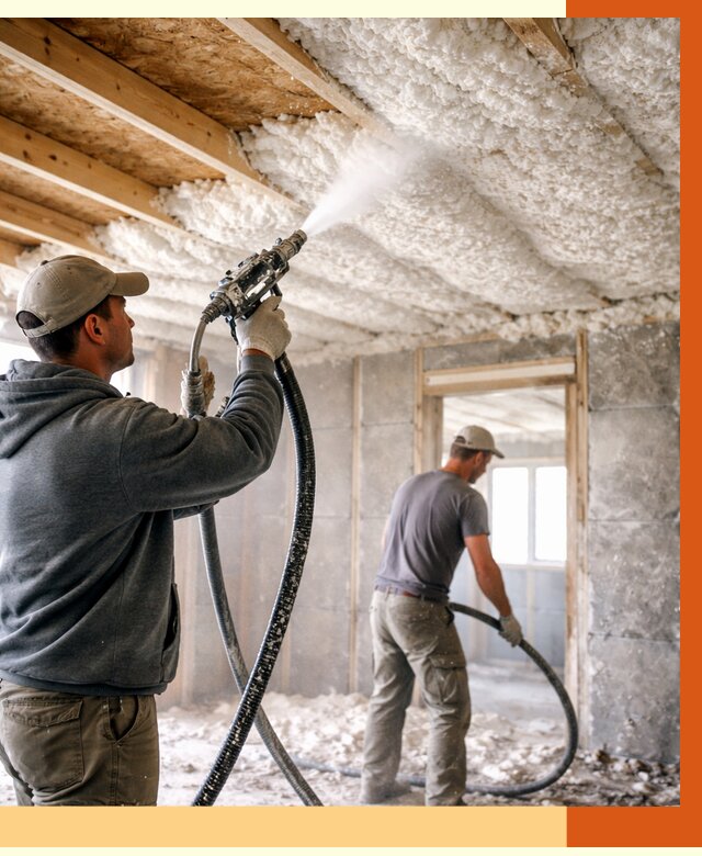 Утепление пеноизолом в Муравленко от 1713 руб./м2 под ключ | ТепломастерМрв