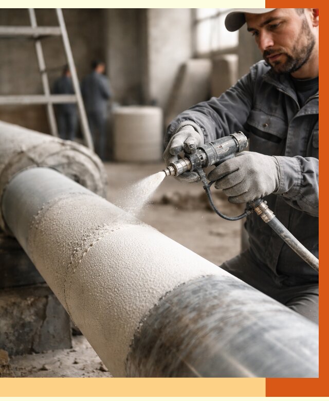 Утепление труб жидкой теплоизоляцией в Муравленко от 8030 руб. под ключ | ТепломастерМрв