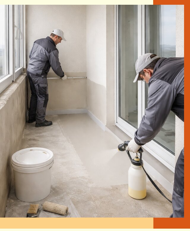 Утепление балкона жидкой теплоизоляцией в Муравленко от 6156 руб./м2 | ТепломастерМрв