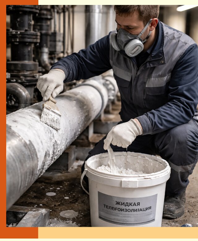 Утепление оборудования жидкой теплоизоляцией в Муравленко