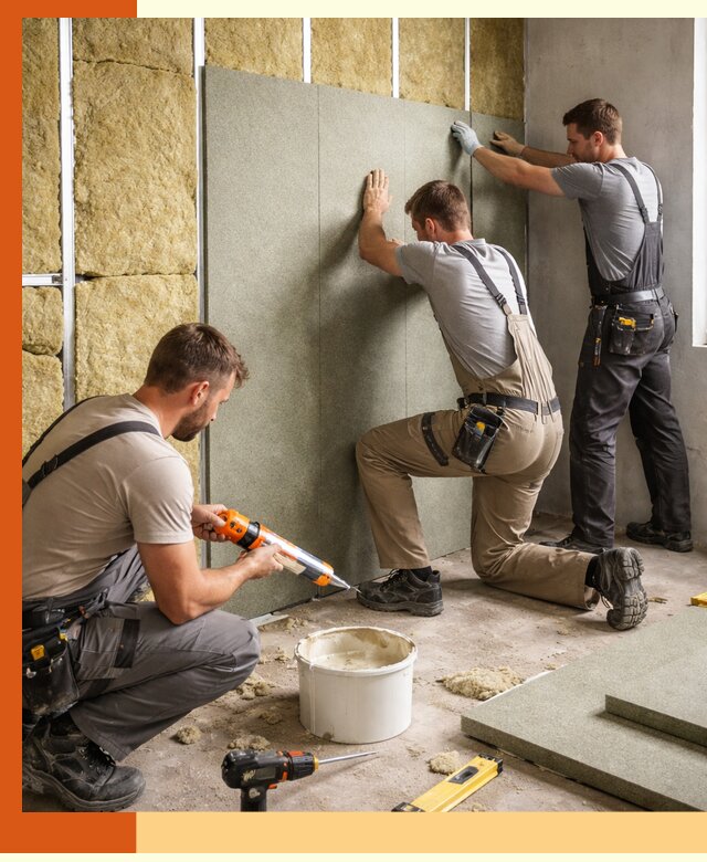 Профессиональная шумоизоляция стен в Муравленко для квартир и домов