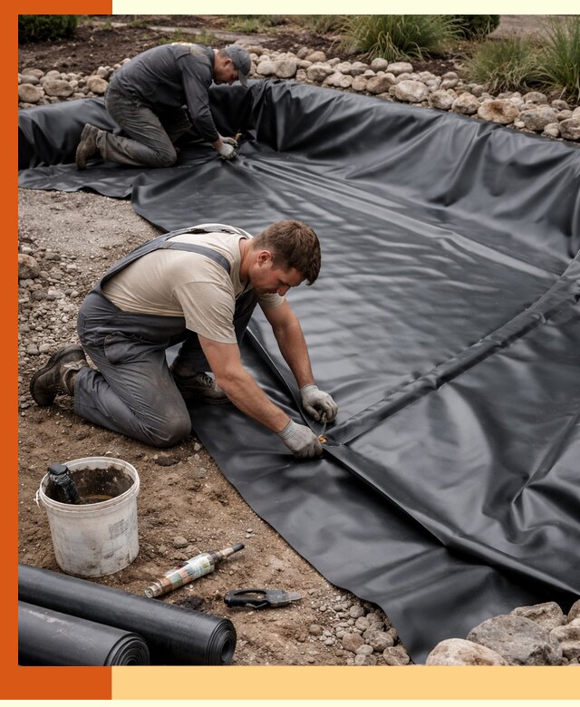 Гидроизоляция пруда в Муравленко: надежная защита и герметизация