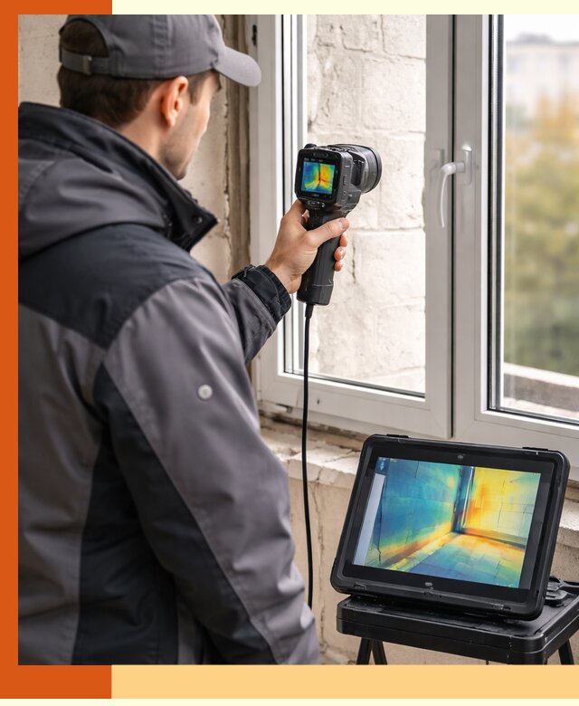Тепловизионное обследование дома в Муравленко для выявления утечек тепла