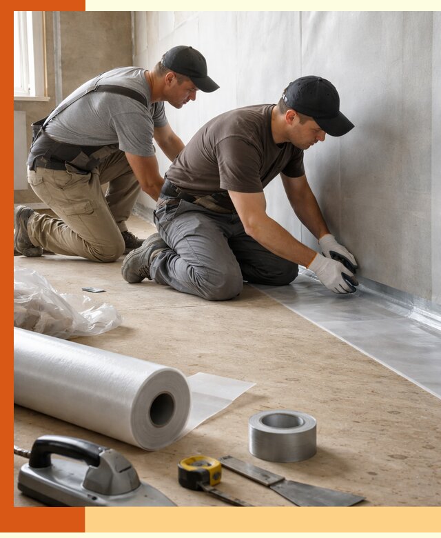 Монтаж пароизоляции для дома и помещений в Муравленко