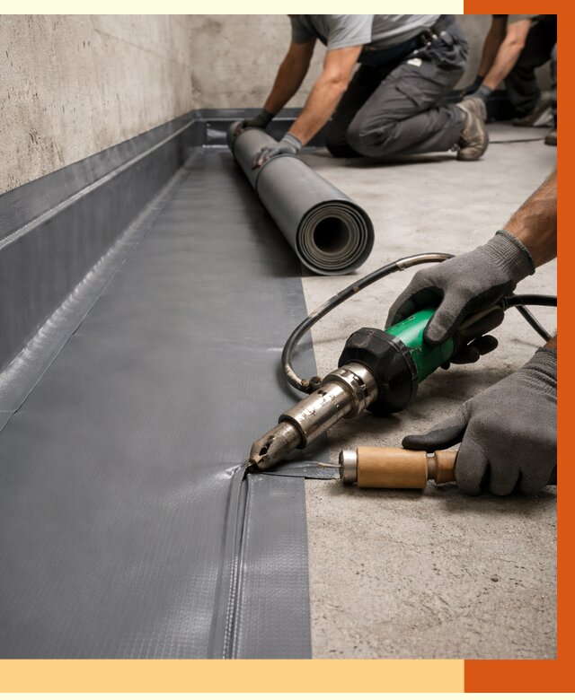 Монтаж гидроизоляционной мембраны в Муравленко от 1065 руб/м2 | ТепломастерМрв